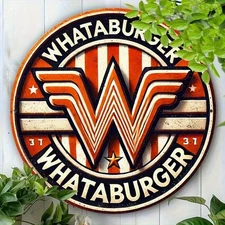2D Flat - Whataburger 31st Anniversary Tin Metal Signs Vintage Aluminum Wall Sig