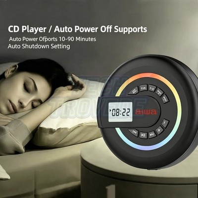 Aiwa CD36 Portable CD Player All-in-One Bluetooth Speaker 2000mAh Black