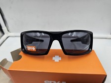 NEW Spy General Sunglasses-Black-Happy Gray Green Lens