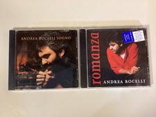 2 Andrea Bocelli CDs: Sogno & Romanzo - Sweet, Rich Tenor Voice - Free Shipping