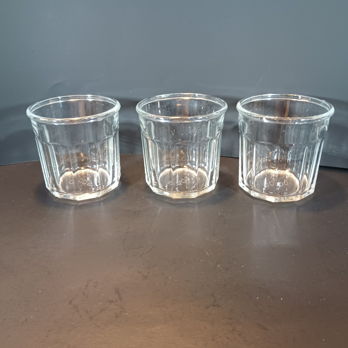 フランスワールドカップ　1998　未使用　©入り　luminarc　9ozグラス Luminarc Working Glass 3 Heavy Duty 3.75” 10 Panel Glasses Vintage