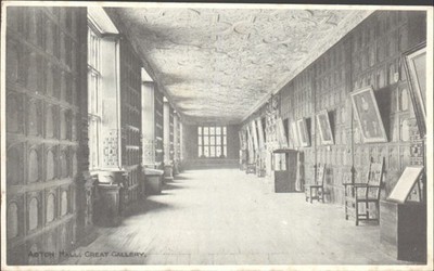 ASTON HALL, BIRMINGHAM, GREAT GALLERY, Warwickshire - Vintage POSTKARTE