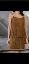 EILEEN FISHER Crinkled Silk Camisole Size M