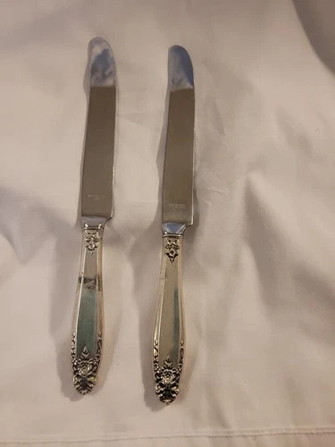 International silver Prelude sterling silver knives set of 2 1939