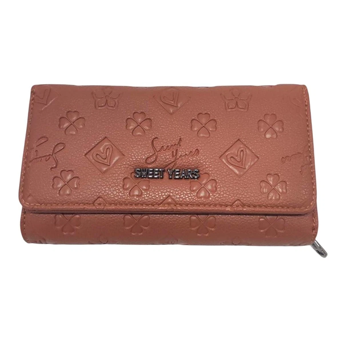 FuninCrea Grande portafoglio da donna in pelle, grande, con 2 tasche con cerniera, da donna, con cinturino da polso rimovibile, Nero , 19.5* 4 * 10.2cm, Moderno