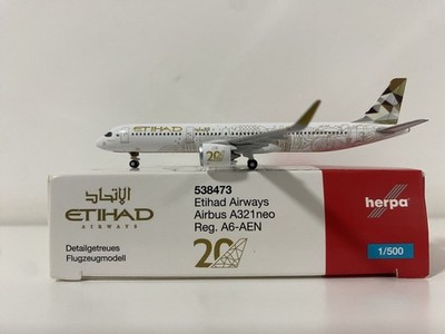 Herpa Wings 1:500 Etihad Airways Airbus A321neo, Reg. A6-AEN (538473)