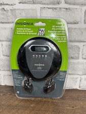 Insignia Portable CD Player NS-P4112 60 Sec Anti-Shock Black Gray New Sealed
