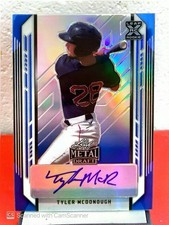 2021 Leaf Metal Draft Blue Rainbow Auto Tyler McDonough RC #27/35 BA-TM4 Red Sox