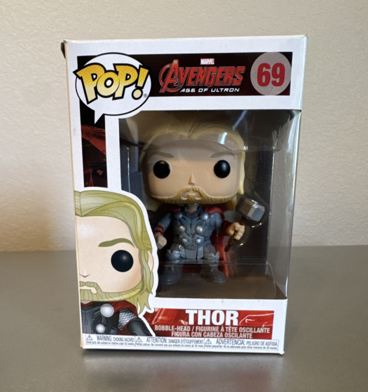 Funko Pop! Vinyl Marvel Avengers Age of Ultron Thor #69 Bobblehead