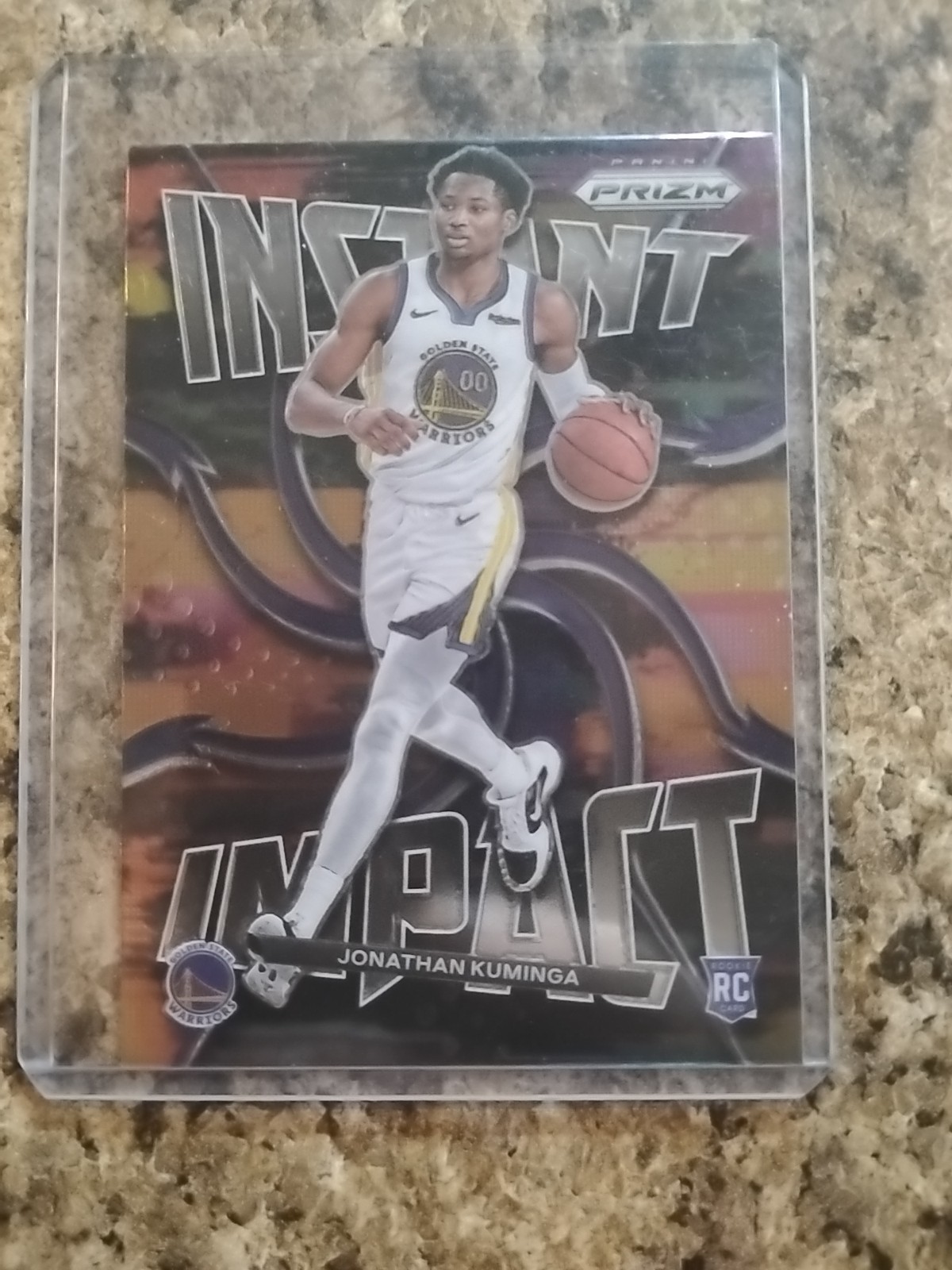 2021-22 Panini Prizm - Instant Impact Jonathan Kuminga #7 Silver Prizm (RC)