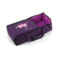Tragetasche Puppenpflegetasche Umh&auml;ngtasche lila mit Fee f&uuml;r Puppen bis 40 cm