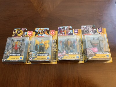 Transformers Cyberverse Bundle of 4 Megatron, Starscream, Grimlock, Bumblebee