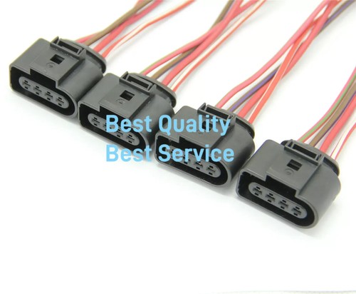 4Pin Ignition Coil Connector Harness Plug Wiring For Audi A4 S3 Q5 Q7 R8 3.0T - Picture 5 of 8