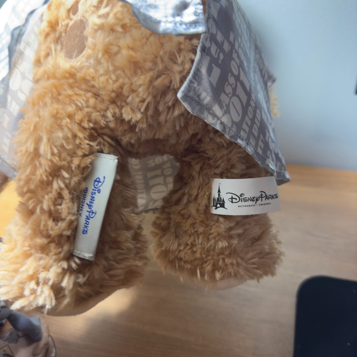 Disney Hidden Mickey Duffy Bear Plush 2011 Graduation Brown Cap