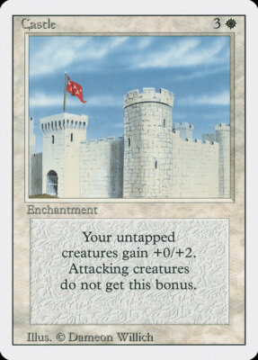 1x Castle - LP - Revised Edition - SPARROW MAGIC mtg