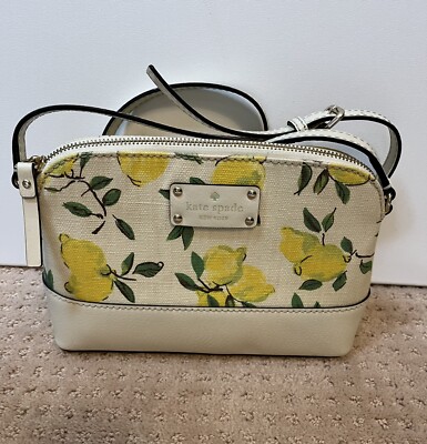 KATE SPADE Painterly Crossbody Lemons Limoncello Handbag EUC | eBay