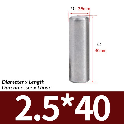 1mm 1.5mm 2mm 2.5mm Metric Steel Dowel Pins A2 Stainless Steel Dowels DIN7 - Picture 44 of 45