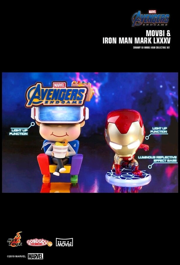 Avengers 4 Endgioco Movbi & Iron uomo Mark LXXXV LightUp Cosbambino set Avengers 4 Endgioco Movbi & Iron uomo Mark LXXXV LightUp Cosbambino set