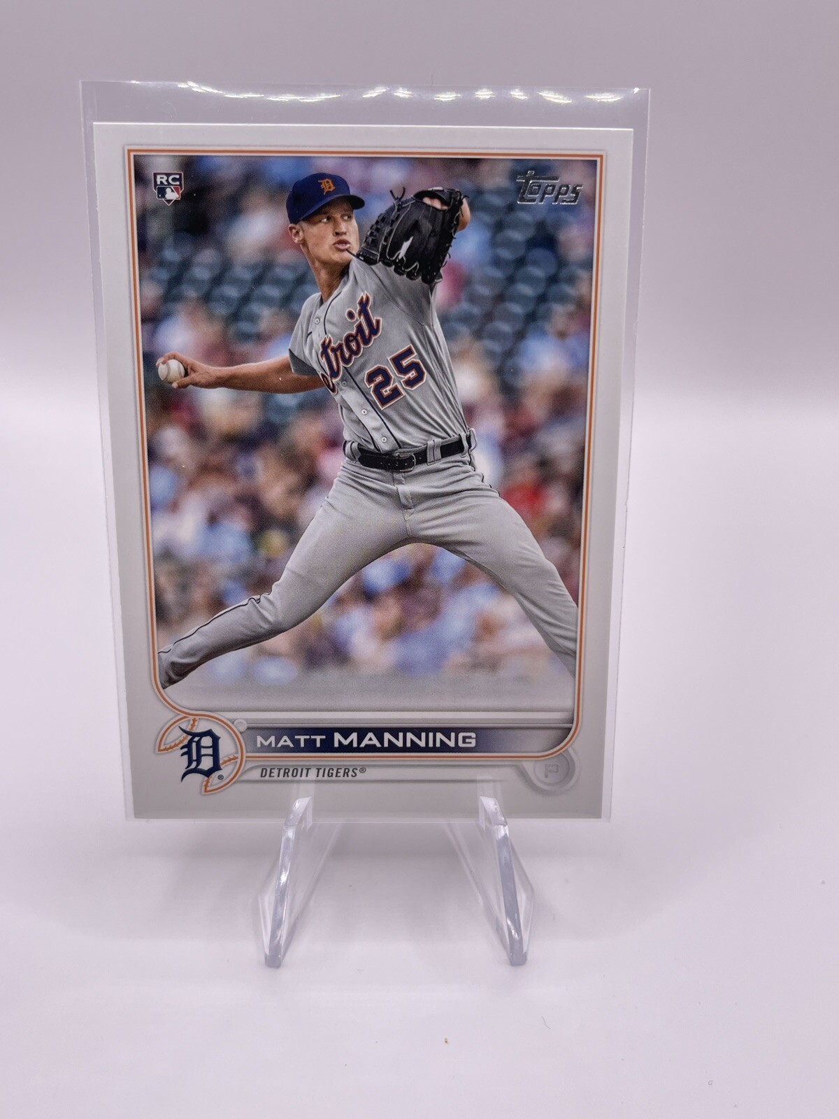 2022 Topps Series 1 #31 Matt Manning Rookie Card Detroit Tigers RC