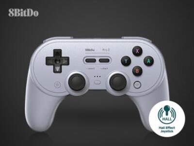 8BitDo PRO 2 Gamepad Hall Effect - Gray New Edition Neuf