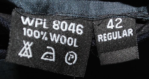 Club Room Sz 42R Navy Blue Gold Button 100% Wool Lined Blazer Jacket - Picture 6 of 7