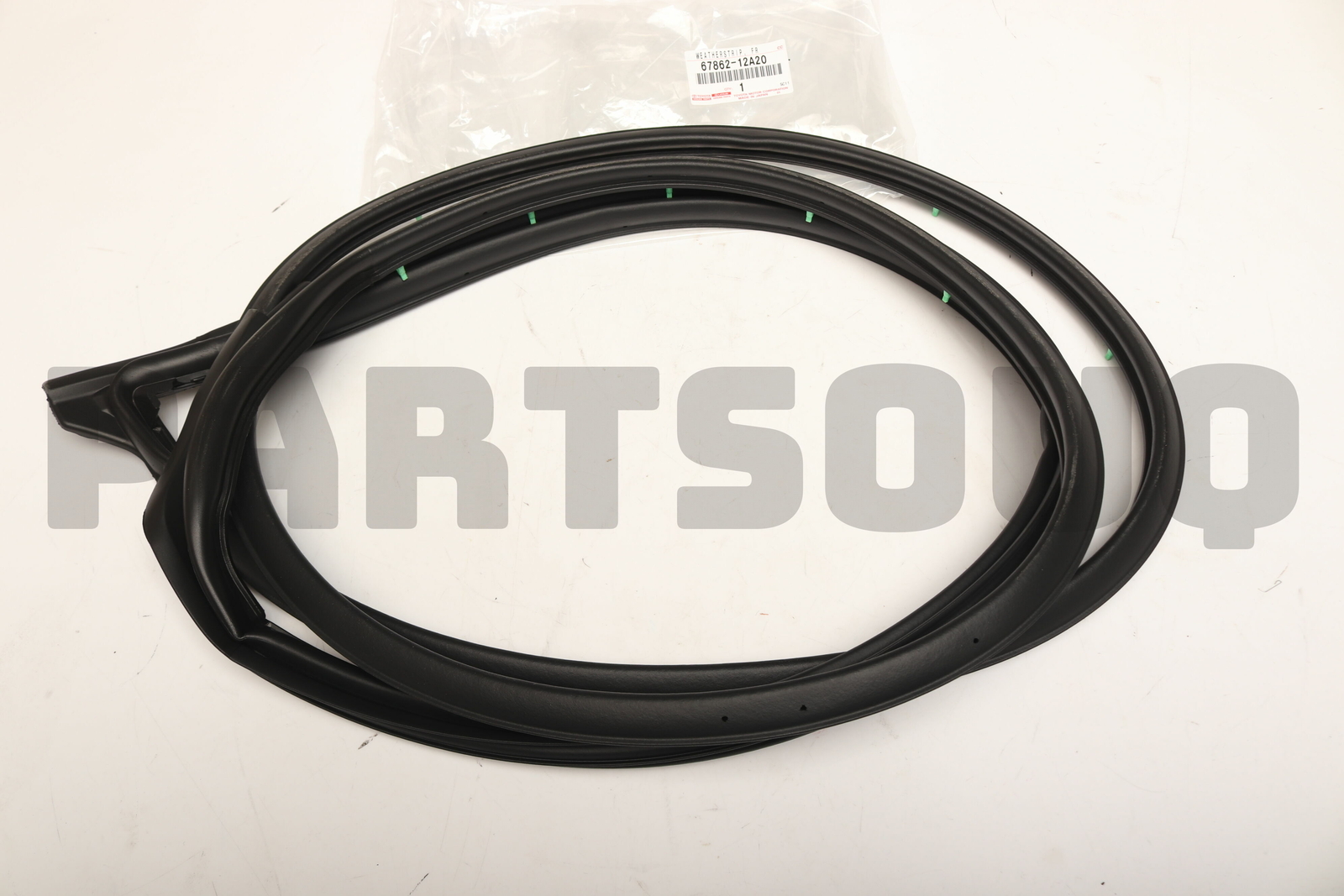 6786212A20 Genuine Toyota WEATHERSTRIP, FRONT DOOR, LH 67862-12A20  