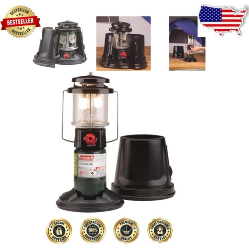 Coleman QuickPack Deluxe+ 12 In. H x 8 In. Dia. Black Propane Lantern with Case Coleman QuickPack Deluxe+ 12 In. H x 8 In. Dia. Black Propane Lantern with Case
