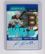 2019 2019-20 UD CREDENTIALS KARSON KUHLMAN DEBUT TICKET ACCESS AUTO RC 159/299
