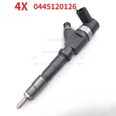 4X 0445120126 Fuel Injector for Bosch Mitsubishi YN33CRD Kobelco SK135-8 SK140-8