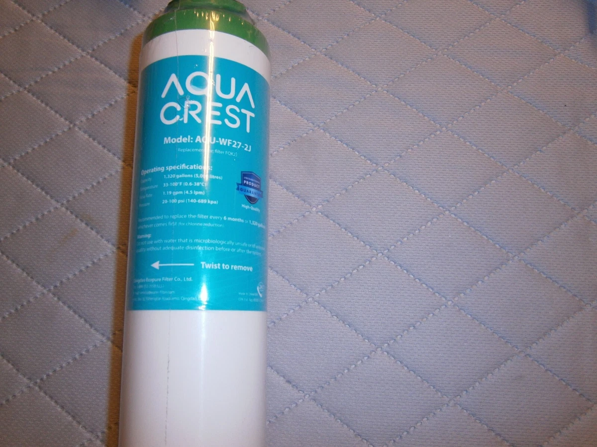 Aqua Crest AQU WF27 2J Replacement Filter LOT BB198