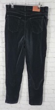 Lauren Ralph Lauren Black Velvet Velour Pants Women's Size 14 USA Made