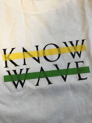 Know Wave White Logo T Shirt Moran Bondaroff Sz S | eBay