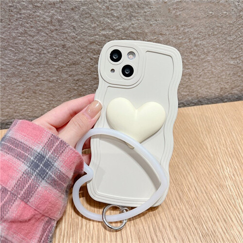 Cute Wavy Heart Ring Shockproof Cover Case For iPhone 16 Pro Max 15 14 13 12 11 - Bild 8 von 18