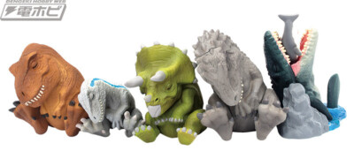 Shoulder Zun Fig. Jurassic World all 5 types set (gacha gasha