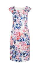 LK Bennett Hannah Women's Floral Patterned Dress ~ UK 12 US 8 ~ Free Shipping