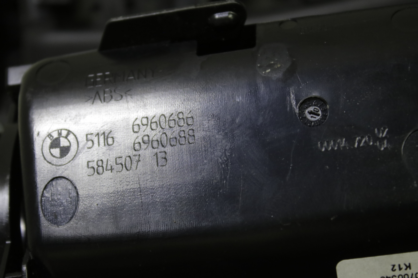 BMW M3 E92 E93 Rear Leather Center Console Air Vent Trim 2008 2013