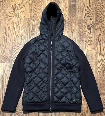Eddie Bauer Down Jacket Womens Medium Swiss Model 1944  Quilted Rising Sun Tag