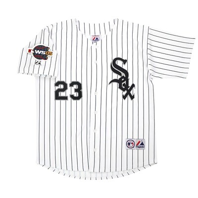 Jermaine Dye Chicago White Sox 2005 World Series Men's Home White