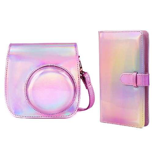 For Fujifilm Instax Mini 11 9 8+ 8 PU Leather Shoulder Bag Case + Album - Picture 13 of 24