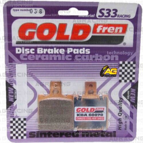 Goldfren S33 Carbon Front Left Brake Pads For Moto-Guzzi 350 Nevada 1993 1996-19 - Picture 1 of 3