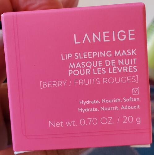 LANEIGE Lip Sleeping Mask Nourish & Hydrate -Berry - 0.7oz/20ml AUTHENTIC SEALED - Picture 1 of 3