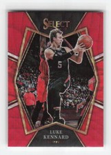 2021-22 Panini Select #127 Luke Kennard Red Wave Prizms