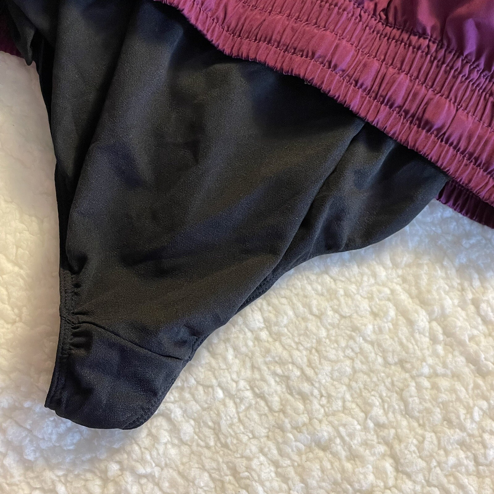 Pantaloncini sportivi Fila taglia XS viola vita elastica coulisse foderati