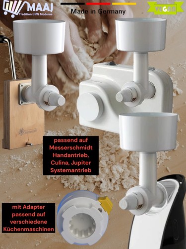 GETREIDEMÜHLE VORSATZ KORNMÜHLE CEREALS GRINDER MESSERSCHMIDT ZYLISS JUPITER - Bild 11 von 14