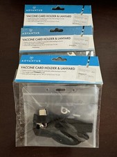 Advantus badge CARD HOLDER AND LANYARD 4'' X 3'' LOT OF 3