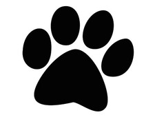 18 Large Paw Print Stickers Set Various Sizes Decal Stickers Car Van Window
