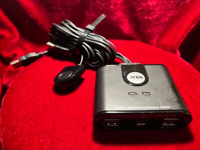 2-Port USB Peripheral Sharing Device - Aten - US224 - Schwarz - Sehr gut!