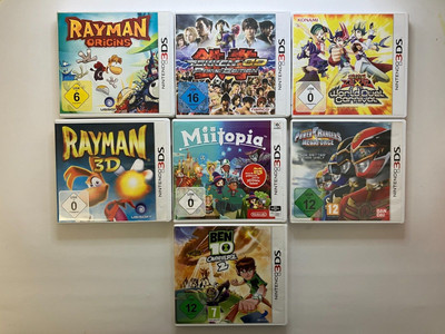 Nintendo 3DS Spiele Auswahl Rayman Power Rangers Tekken Miitopia Yu-Gi-Oh OVP
