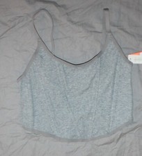 Women's Casual Corset - Colsie Gray Size M