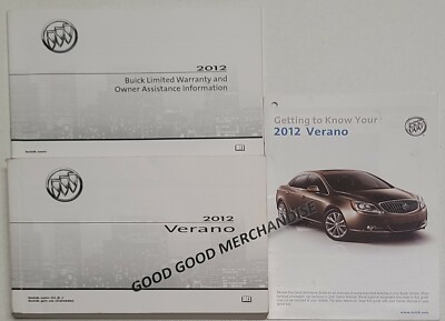 2012 BUICK VERANO OWNERS MANUAL USER GUIDE 2.0 2.4 FWD LEATHER CONVENIENCE BASE | eBay